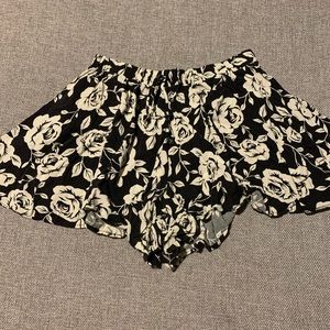 Flowy flower shorts